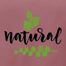 Natural - nápis v listoch
