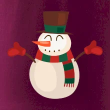 Vianočný snehuliak