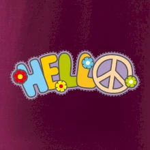 Hello hippie symbol