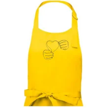 Ruka držiaca srdce jedným ťahom