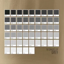 50 farebných odtieňov šedej