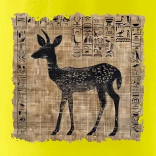 Egyptské hieroglyfy srnka