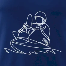 Kajak na vode jedným ťahom