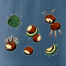 Gaštanové zvieratká - obdĺžnik Gaštanové zvieratká - obdĺžnik