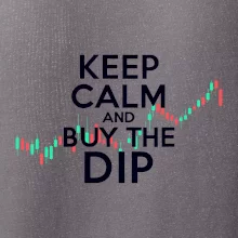 Zelenočervený graf Keep Calm and Buy the Dip