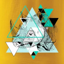 Biely nosorožec (Pecka design)