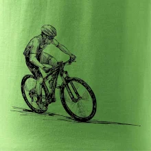 MTB kreslený cyklista