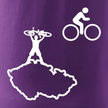 Mapa ČR + kolo na prsu