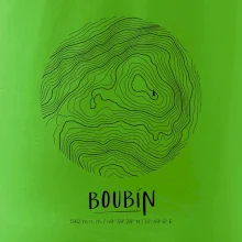 Boubín - vrstevnice v kruhu