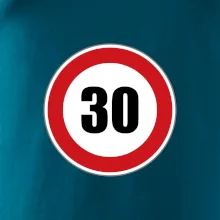 Dopravná značka - obmedzenie rýchlosti 30