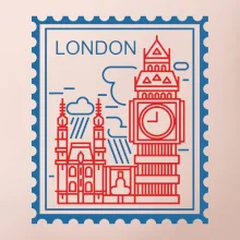 Londýn známka jednoduchá