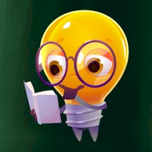 Žiarovka premýšľa nad knihou