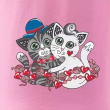 Mačky v objatí (Pecka design)