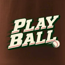 Play ball retro sportovní nápis
