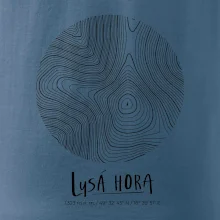 Lysá hora - vrstevnice v kruhu