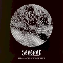 Severák - vrstevnice v kruhu