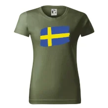 Švédsko vlajka štetkou