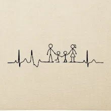 EKG rodina a dvaja chlapci
