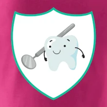 Zúbok na prsníku - zrkadlo