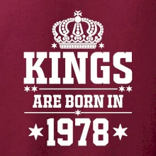 Kings are born in 1978