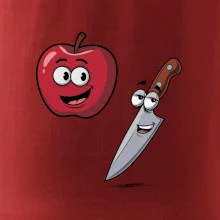 Parové tričko - Jablko a nôž