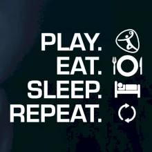 Play Eat Sleep Repeat hádzaná