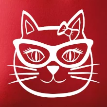 Mačacie dievča s okuliarmi