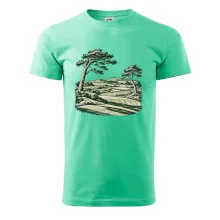 Golfové hřiště v retro rytině