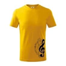 Husľový kľúč a noty