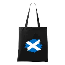 Škótska vlajka kreslená štetcom