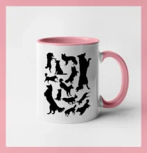 Border kólia siluety