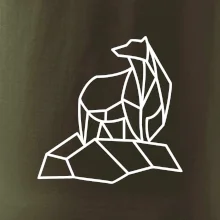 Geometria ľadový medveď na ľade