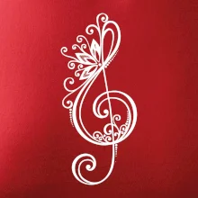 Husľový kľúč kvety