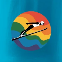 Skokan na lyžiach v kruhu