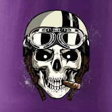 Motorkárska helma a cigara