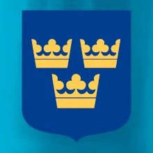 Švédsky znak tri korunky na prsník