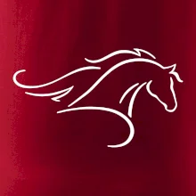 Kôň - bežiaci silueta hlavy Kôň - bežiaci silueta hlavy