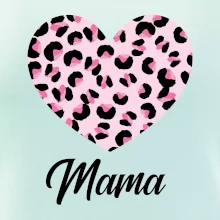Srdce růžové - mama (Pecka Design)