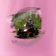 ATV štvorkolka v lese ATV štvorkolka v lese