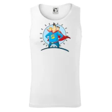 Táta superman - dievča a chlapec Táta superman - dievča a chlapec