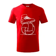 Futbalová lopta kopačka jedným ťahom Futbalová lopta kopačka jedným ťahom