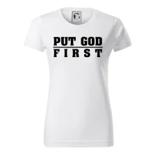 Put God first hrubý nápis