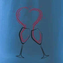 Víno je láska - srdiečka