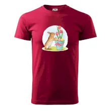 Veľkonočný zajačik tulipány