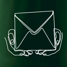 Obálka pôšták jedným ťahom