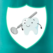 Zúbok na prsníku - zrkadlo