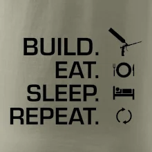 Build eat sleep repeat - montážna pena