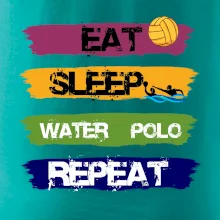 Eat sleep watter polo farebné