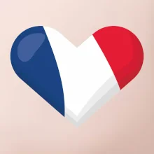 Francúzska vlajka srdca