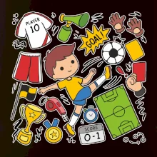 Malý futbalista ikony